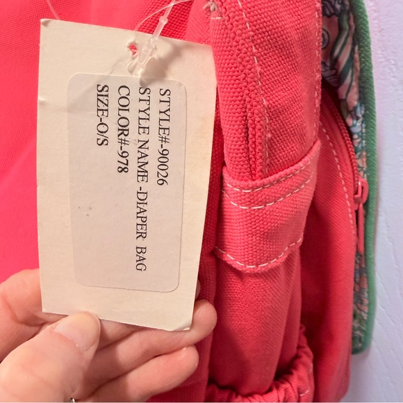NWT Lilly Pulitzer WHITE LABEL Baby Bag Canvas with Changing Pad - Picture 9 of 14